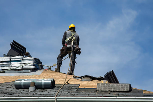 Professional Gutter Installation technician working in Mechanicsville, VA